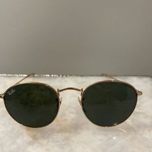 Ray-Ban Gold Frame Sunglasses